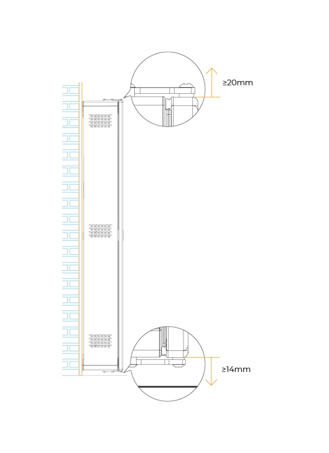 方案一：明裝平面示意圖